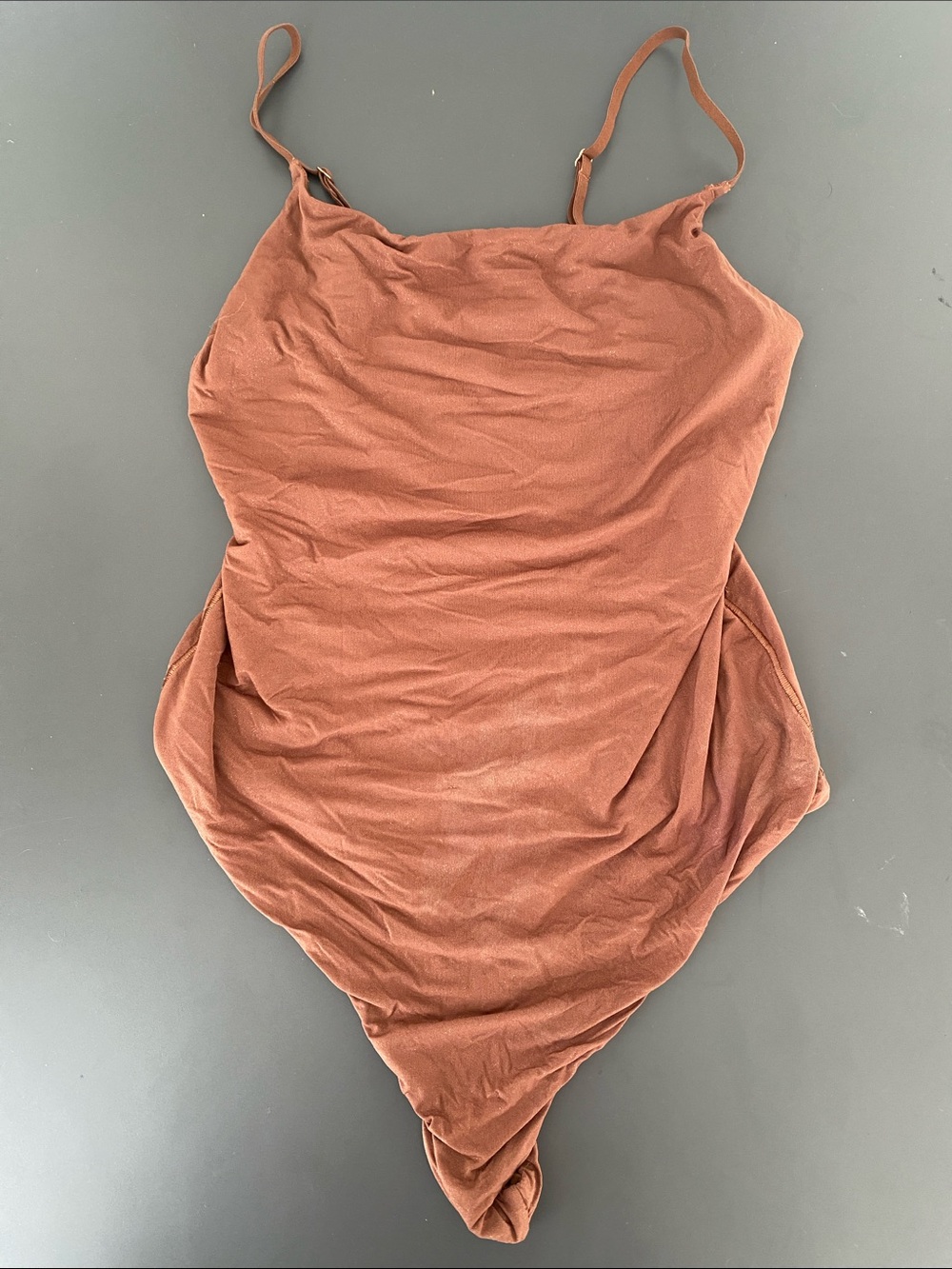 aerie Smoothiez Simmering brown body suit Sz S Lightweight Comfy Casual Chic